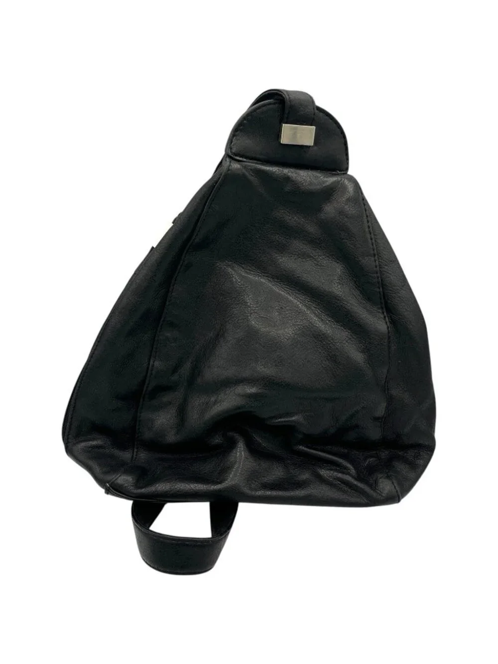Vintage Hillard & Hanson Black Leather Sling Bag 12